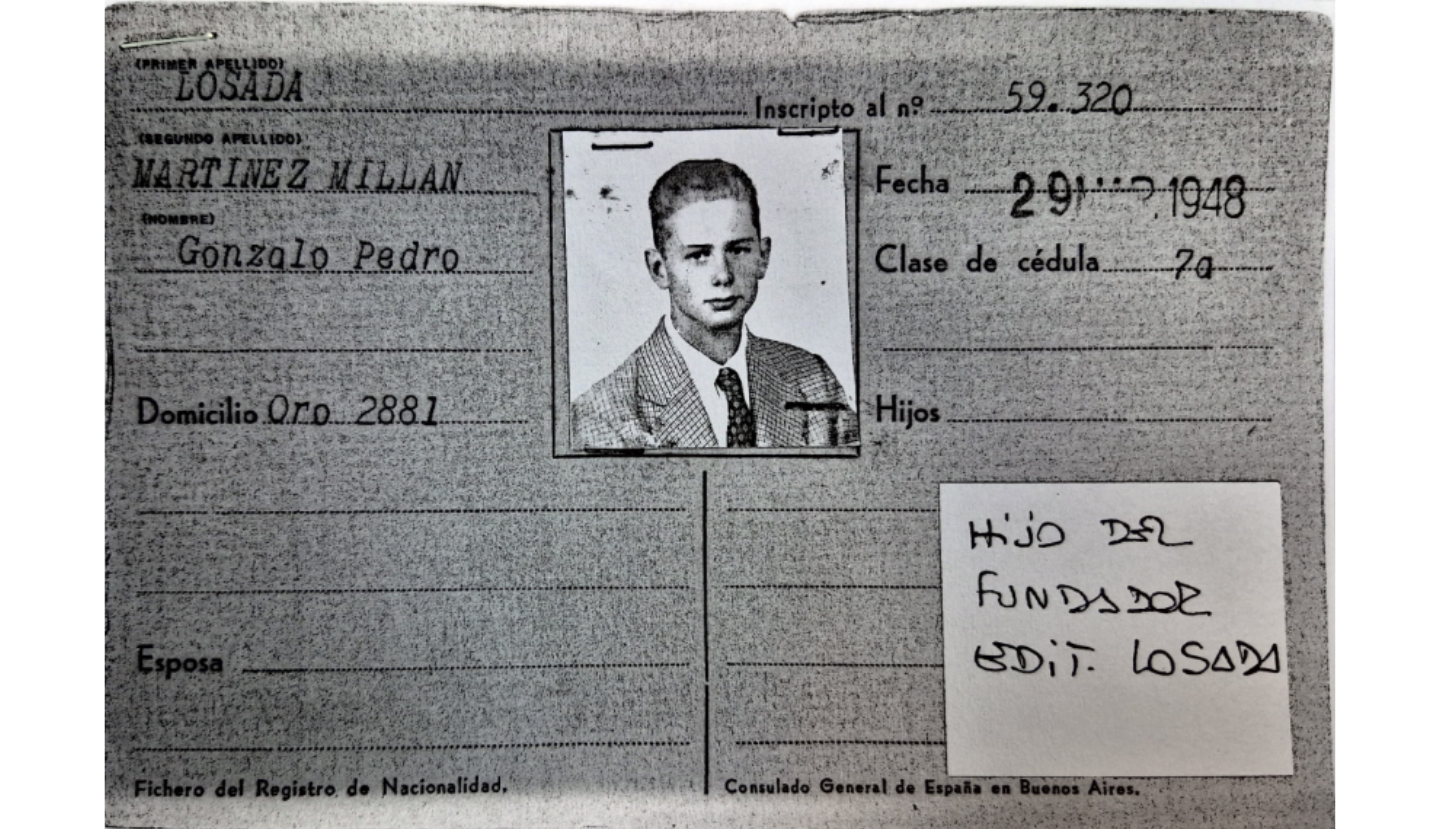 Frontal de Gonzalo Pedro Losada Martínez Millán