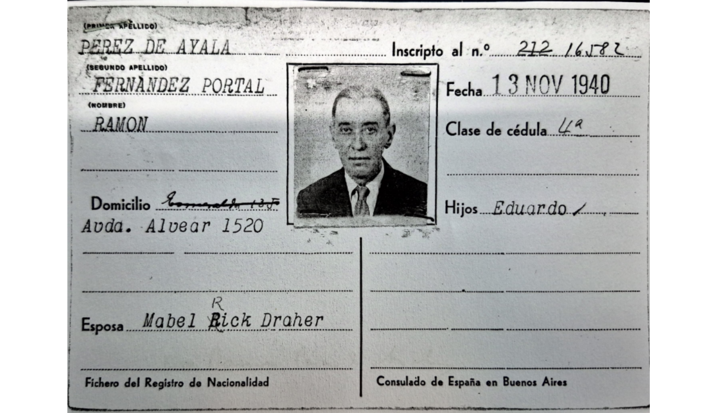 Frontal de Ramón Pérez de Ayala Fernández del Portal