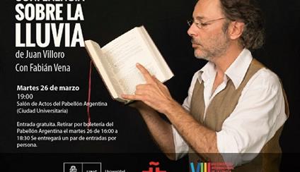 Conferencia sobre la lluvia de Juan Villoro