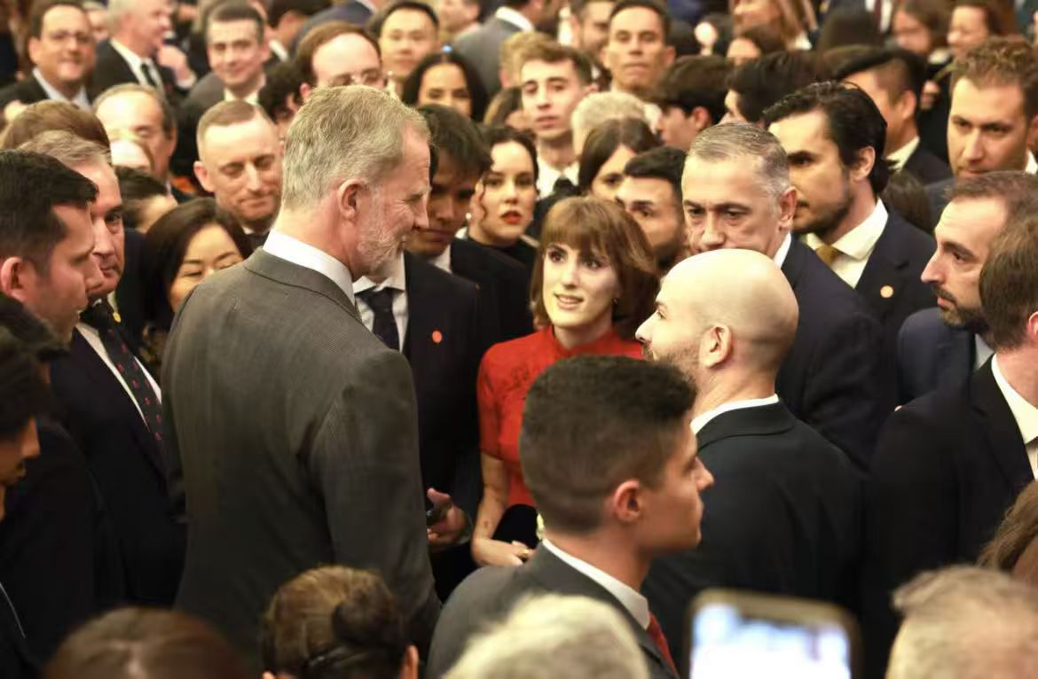 foto Candela con el Rey