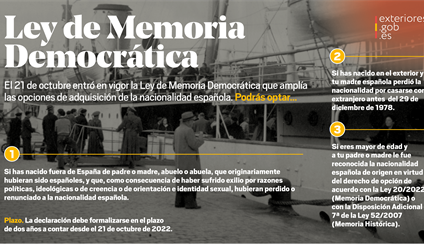 Ley 20/2022, de 19 de octubre, de Memoria Democrática.