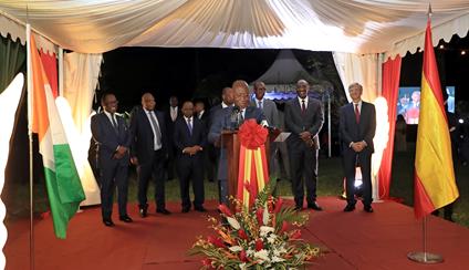 Celebración de la Fiesta Nacional de España en Abiyán
