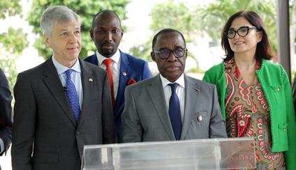 Encuentro del Embajador de España con el Presidente del Consejo Económico, Social, Ambiental y Cultural de Costa de Marfil