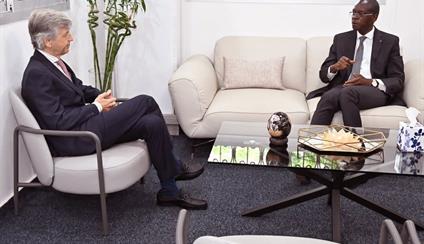 Reunión del Embajador de España con el Presidente de la Alta Autoridad para la Buena Gobernanza de Costa de Marfil
