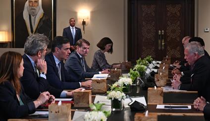 Sánchez reiterates in Amman that the ceasefire demanded by the UN Security Council and the release of all hostages must be implemented
