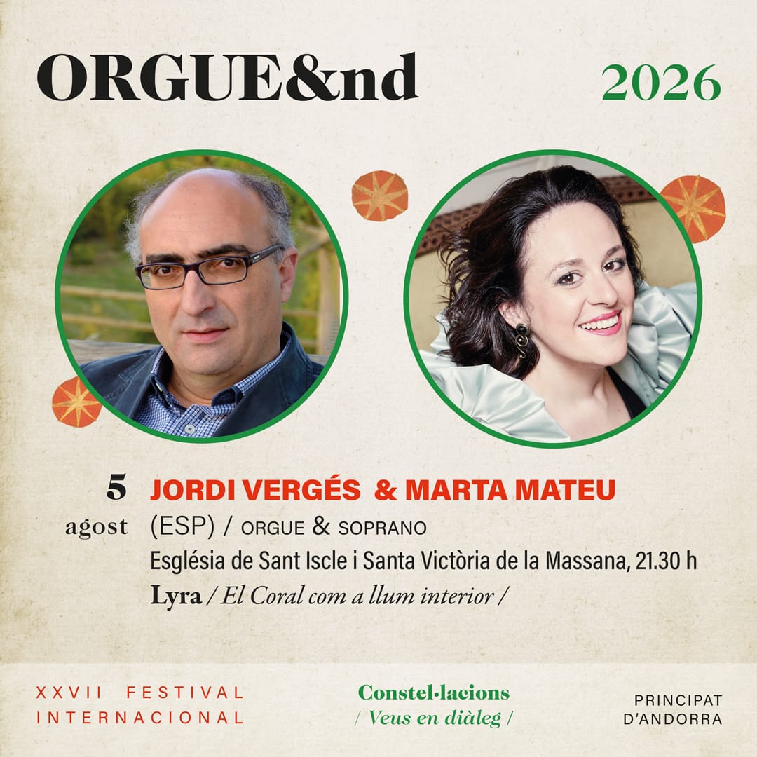 5 de AGOSTO JORDI VERGÉS & MARTA MATEU en ORGUE&nd