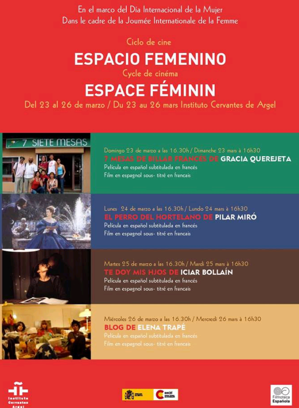 HORARIO PROYECCION CICLO DE CINE ESPACIO FEMENINO.bmp