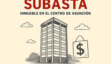 La Embajada de España subasta propiedad en el centro de Asunción.