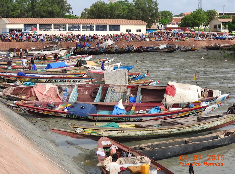 Piraguas en puerto pesquero (Bissau).jpg