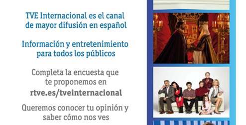 RTVE lanza encuesta sobre TVE Internacional