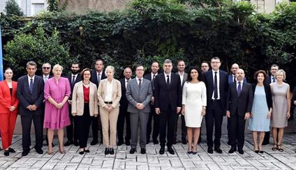 Encuentro del Primer Ministro, Sr. Marcel Ciolacu con los embajadores de los Estados miembros UE en Bucarest.