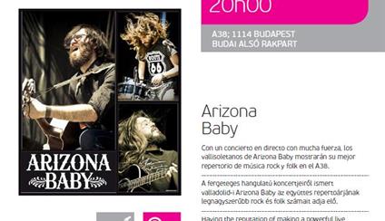 Concierto del grupo de rock Arizona Baby en Budapest