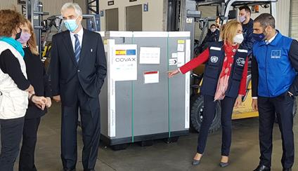 Llegaron hoy a Argentina 840.000 vacunas contra la COVID-19 donadas por España