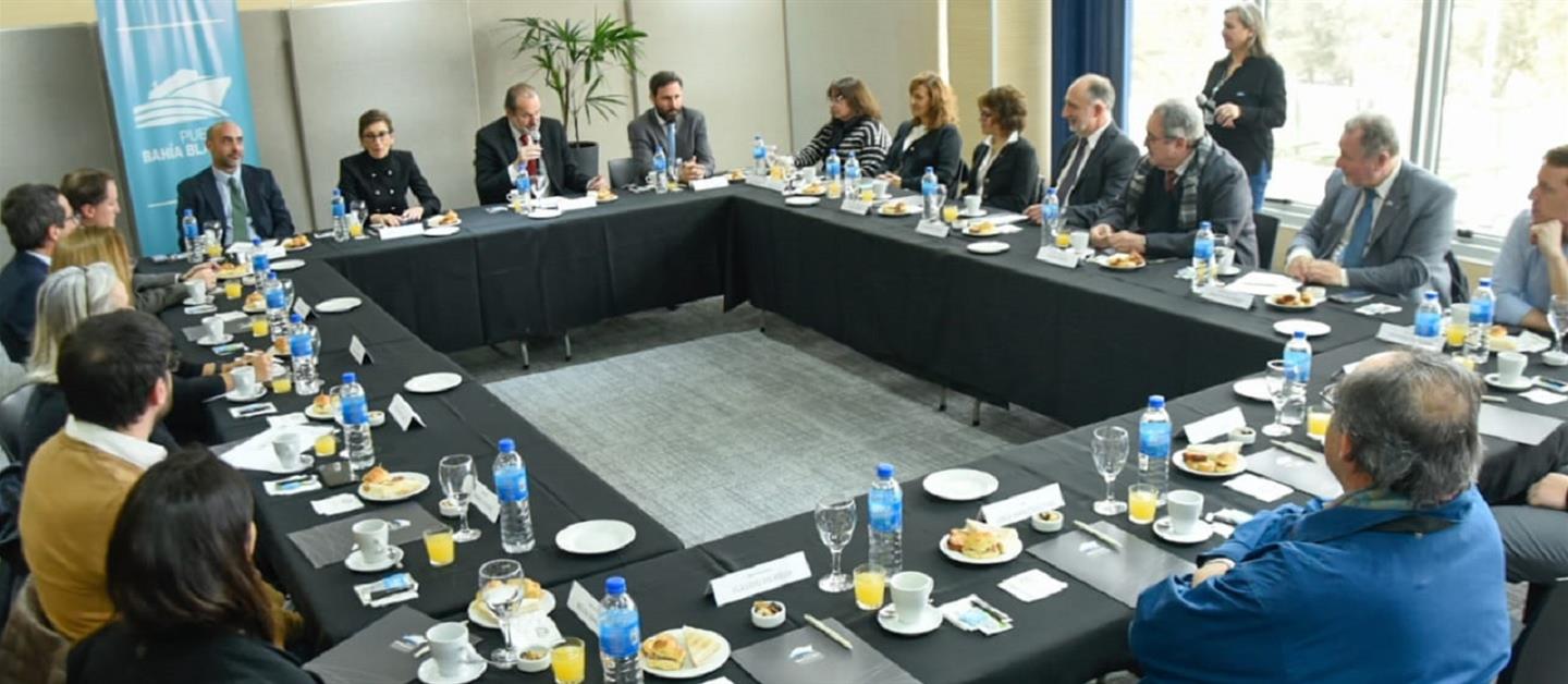 Reunión con universidades y científicos bahienses en el Consorcio de Gestión del Puerto de Bahía Blanca