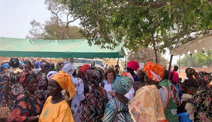 La Embajadora visita los proyectos que Manos Unidas y la AECID llevan a cabo en Casamance