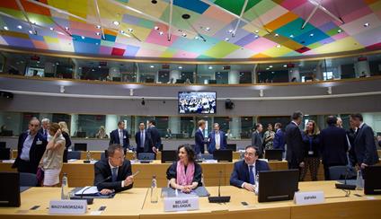 José Manuel Albares interviene en el Consejo de Asuntos Exteriores