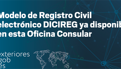 Registro Civil electrónico DICIREG