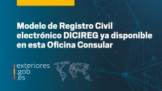 Registro Civil electrónico DICIREG