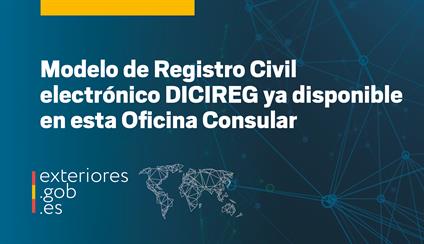 Registro Civil electrónico DICIREG