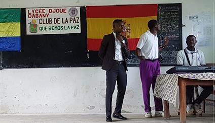 ​Inauguración del Club de Español del Lyceo Djoué Dabany