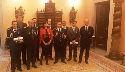 Entrega Condecoraciones al Mérito Policial, en la Embajada de España en Lisboa
