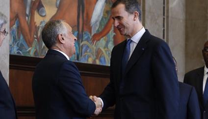 S.M El Rey en la toma de posesión del Presidente de Portugal