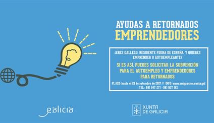 Convocatoria Ayudas a emigrantes retornados de Galicia para 2017