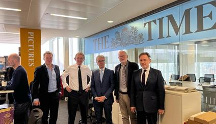 Visita a The Times