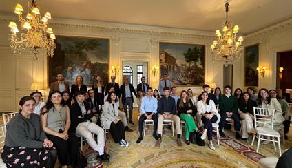 Students from the University of Navarra visit the Embassy