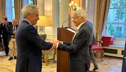 Sebastian Balfour, bestowed with the Order of Isabel la Católica