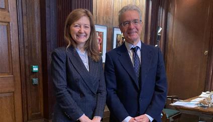 El embajador José Pascual Marco, en Cambridge