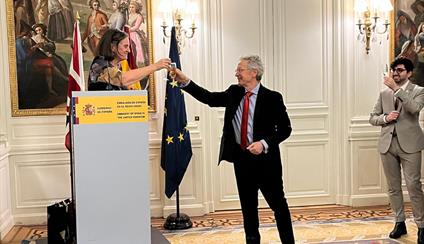 La Royal Horticultural Society celebra la Navidad en la Embajada