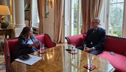 Reunión con Víctor Granero, responsable de CaixaBank en el Reino Unido