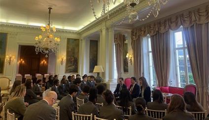 The Bobby Moore Academy visits the Embassy