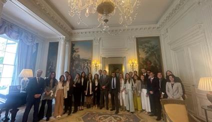 Students from the University of Navarra visit the Embassy