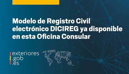 Registro Civil electrónico DICIREG