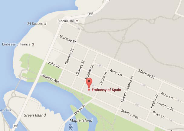 Mapa Embajada de España (Inglés).bmp