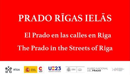 El Prado en las calles en Riga