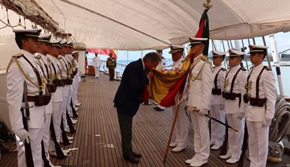 Jura de bandera a bordo del Buque Escuela Juan Sebastián de Elcano 2025