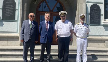 Inauguración de la exposición “Bulgaria y España. Vecinas y amigas en la Antártida” y visita a la Escuela Superior Naval “N. Y. Vaptsarov” en Varna 