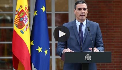 Declaración Institucional de Pedro Sánchez sobre la crisis Ucrania-Rusia