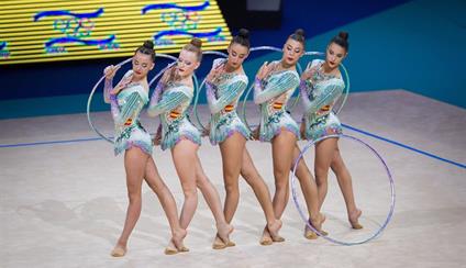 Éxito del equipo femenino español de gimnasia rítmica