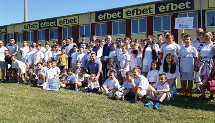 Visita a la Escuela Deportiva y Social de la Fundación Real Madrid en Vidin