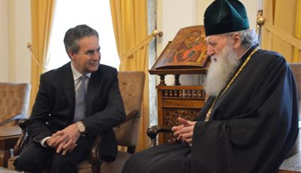 Reunión del Embajador de España con el Patriarca búlgaro