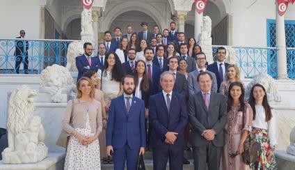 La 71ª Promoción de la Carrera Diplomática visita Túnez. 