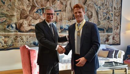 Joe Kennedy III Decorated as Commander of the Order of Queen Isabella I