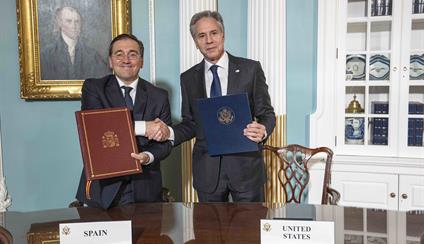 Minister of Foreign Affairs José Manuel Albares meets with Secretary of State Antony Blinken