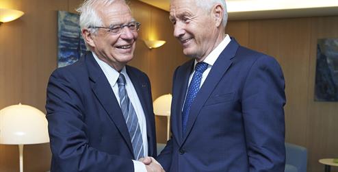 Josep Borrell y Thorbjorn Jagland