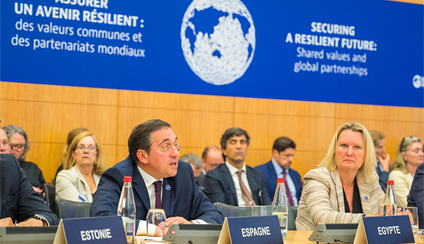 José Manuel Albares participa en la reunión anual del Consejo Ministerial