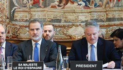 S.M. el Rey. Visita a la Sede del Consejo de la Organización para la Cooperación y el Desarrollo Económicos (OCDE) y a su Centro de Desarrollo